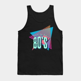 80's Retro Fashion T-Shirt - Bold Back To The 80's Print, Iconic Party Wear, Great for Retro-Themed Events & Gifts Tank Top